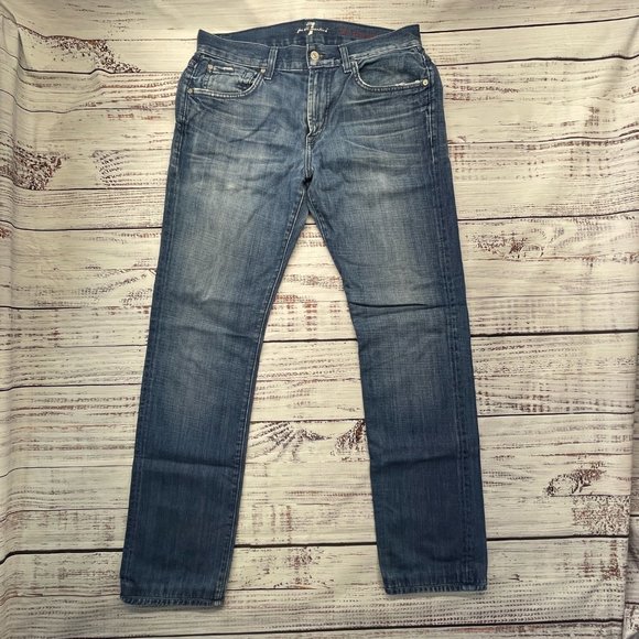 7 for all mankind The Straight in Phenomenon Men's Size 31 Blue jeans - Picture 2 of 12